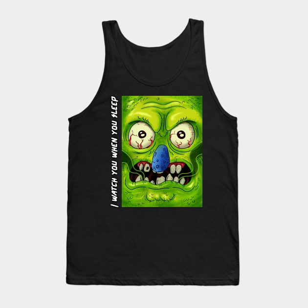 Green skinned closet monster Tank Top by John Byrne